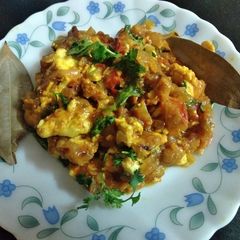A picture of Paneer bhurji with cream.