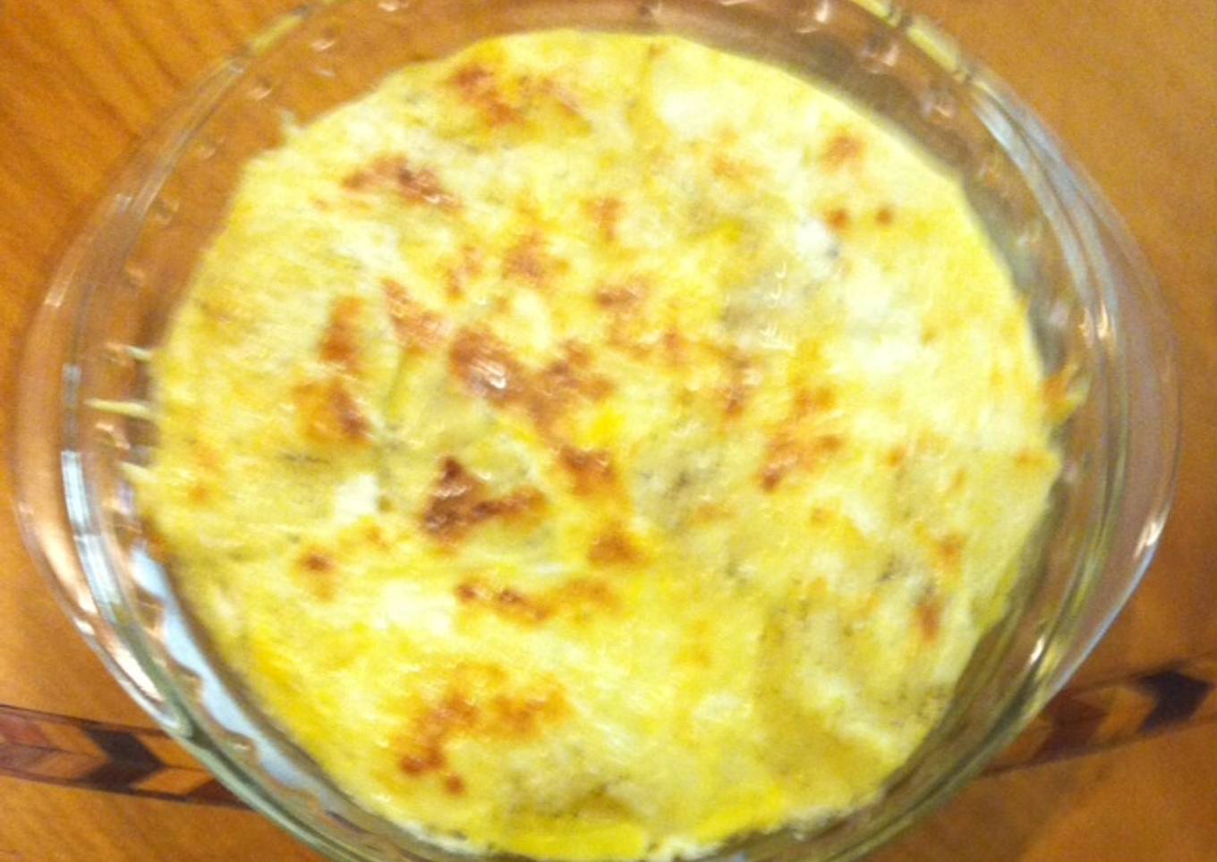 Papas con queso al horno