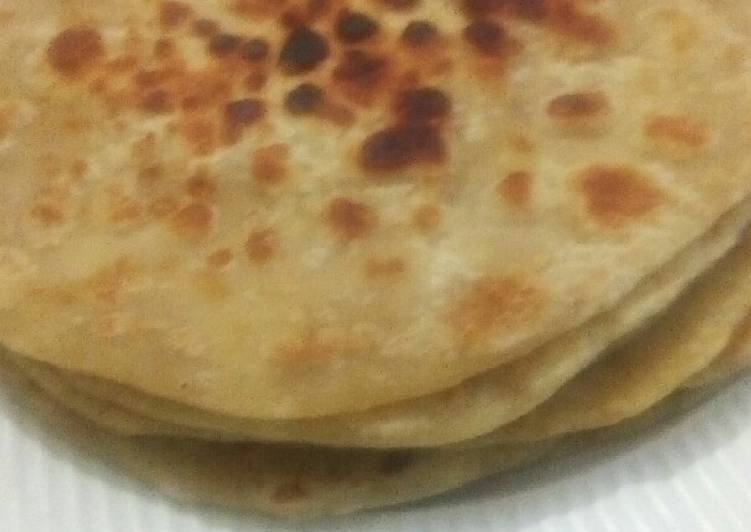 Recipe of Quick Soft layered chapati #4weeks challenge