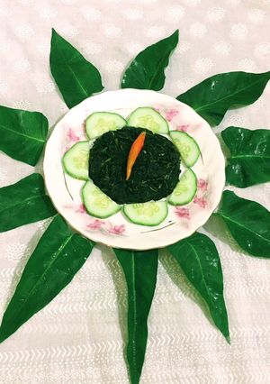 A picture of Water Spinach Saag.