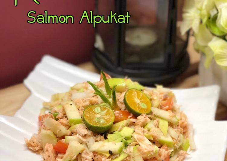 Resepi Kerabu Salmon Alpukat yang Cepat