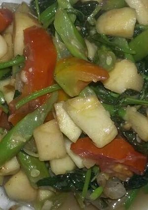 Foto resep Bayam Tumis Apel
