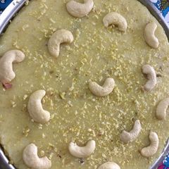 A picture of Poha rawa barfiRecipe # leftovers.