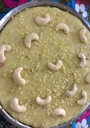 A picture of Poha rawa barfiRecipe # leftovers.