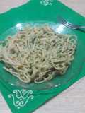 Espaguetis con perejil