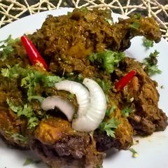 A picture of Gongura Chicken Fry.