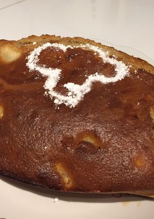 Une photo de Cake poire/canelle/caramel