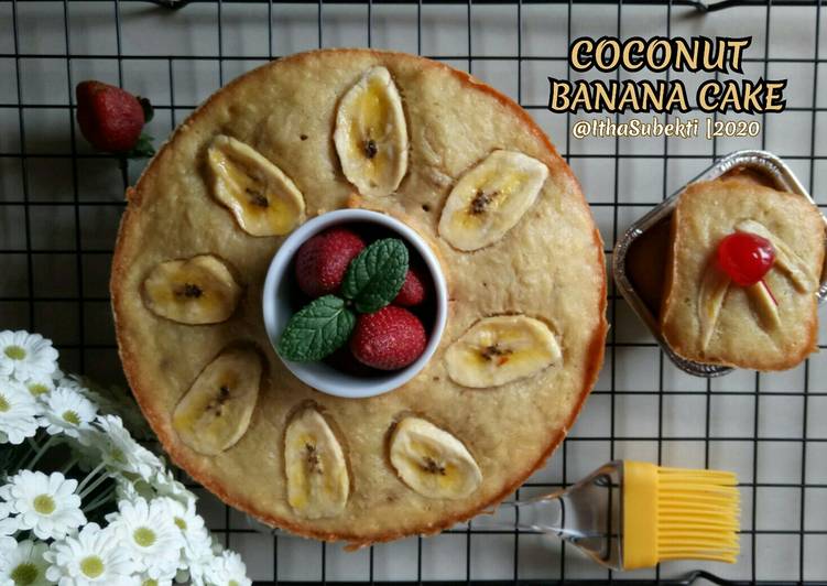 Resep 122. Coconut Banana Cake yang Lezat Sekali