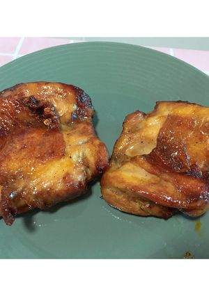 A picture of Teriyaki Grilled Chicken Thighs.