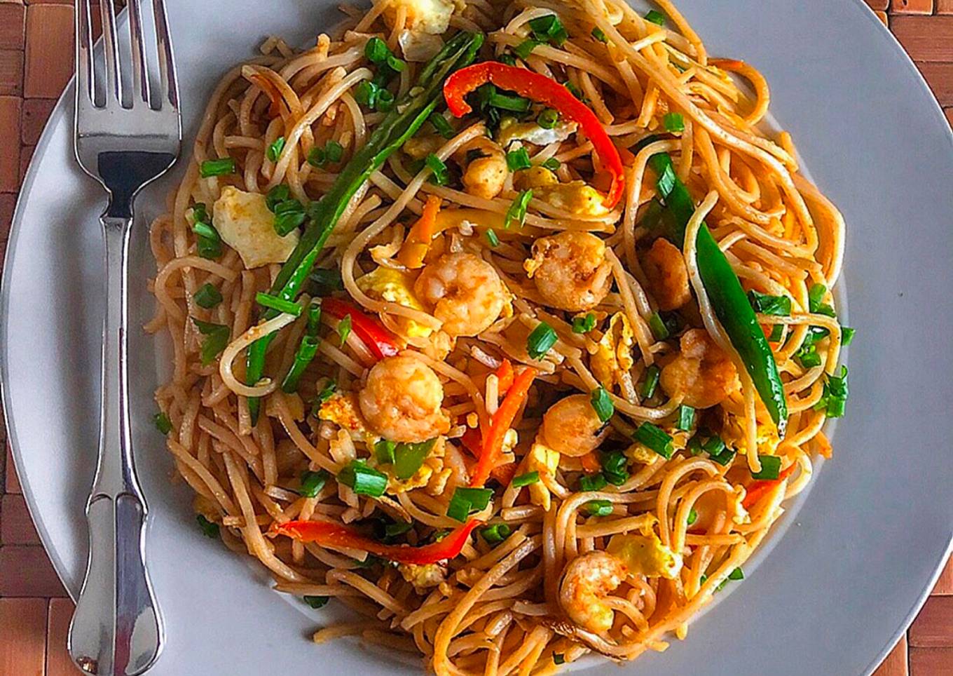Spicy Chilli Garlic Prawn Noodles