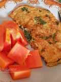 Telur Dadar Oat resep breakfast diet defisit kalori