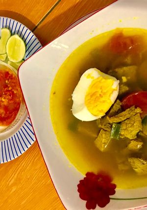 Foto resep Soto Daging Kuah Bening Ala Ala