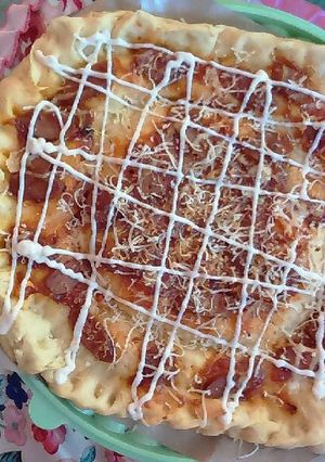Foto resep Pizza simple ukuran besar