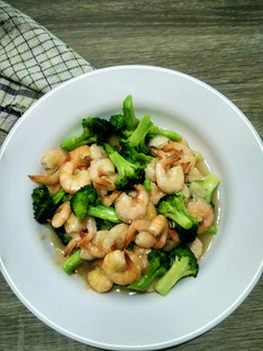 Foto resep Cah Udang Brokoli Saos Tiram