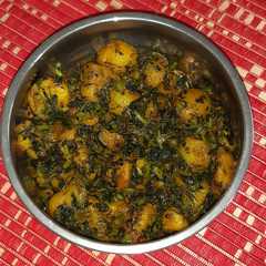 আলু মেথি (Aloo Methi recipe in Bengali)-レシピのメイン写真
