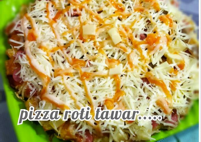 Cara Gampang Membuat Pizza roti tawar🍕🍕, Lezat Sekali