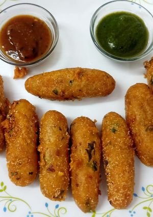 आलू और मटर कटलेट (aloo aur matar cutlet recipe in Hindi) रेसिपी मुख्य फोटो