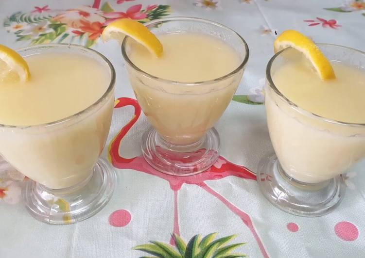 Batido marroquí de limón y manzana refrescante y delicioso
