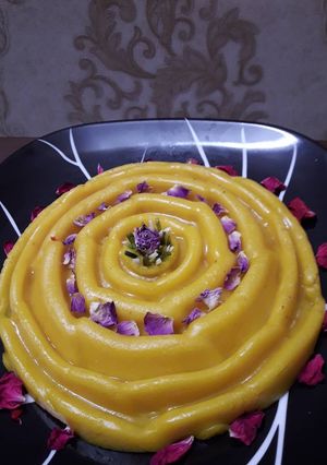 عکسی از دستور حلوای شیر و ارده