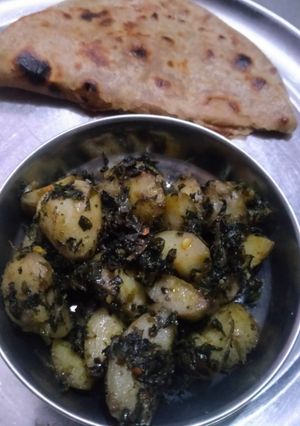 आलू मेथी की सब्जी (aloo methi ki sabzi recipe in Hindi) रेसिपी मुख्य फोटो