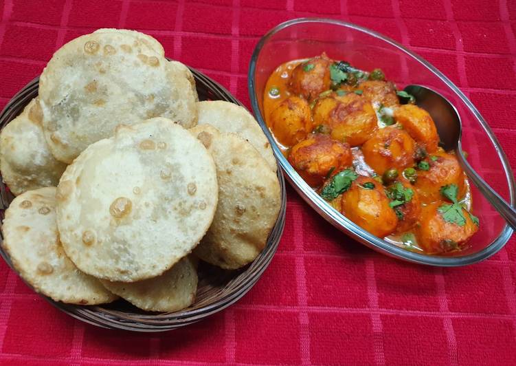 Recipe of Perfect Radhaballavi &amp; Aloo Dum