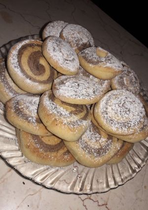 عکسی از دستور شیرینی دورنگ زبرا