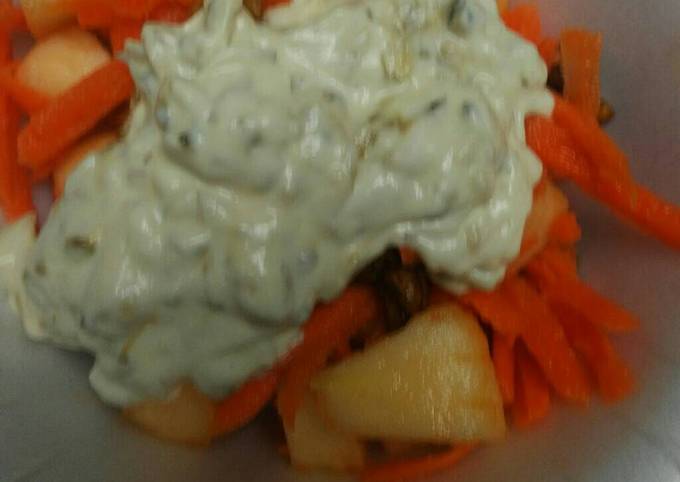 Apple Walnut and Carrot Salad