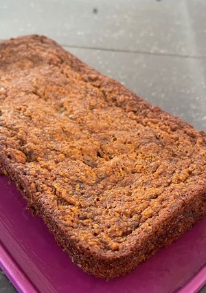 Una foto de Pan de Banana (Cambur) sin harina, sin huevo. 🍌