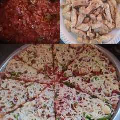 بيتزا الشورما والخضار اللذيذه والسريعه 🫑🍅🧄🍕🍕😋😋-レシピのメイン写真