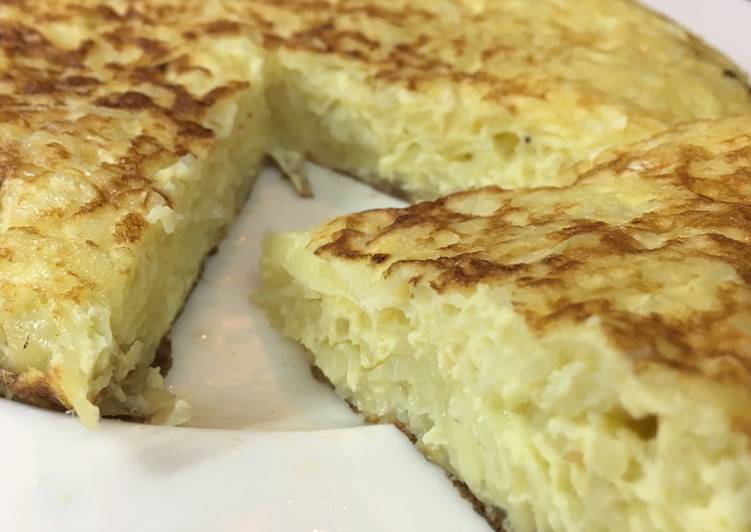 Tortilla de papa rallada Receta de Melina Baldessari Cookpad