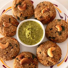 A picture of Vegan Farali Gluten-Free Quinoa Patties.