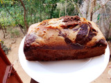 Marbled chocolate banana bread