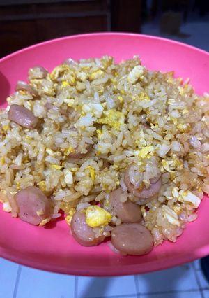 Foto resep Nasi goreng keju sosis MPASI 1+