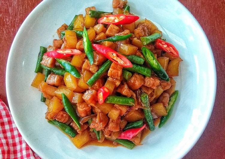 Masakan Unik Tumis Tempe Kentang Kacang Panjang Ala Restoran