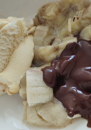 Une photo de ⭐⭐⭐Banana split de la flemme