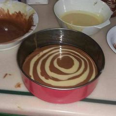 A picture of Zebra cake.