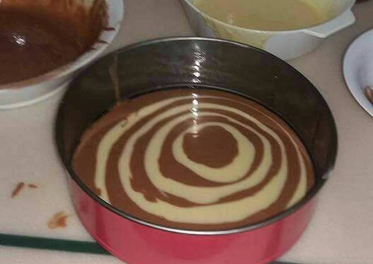 Simple Way to Prepare Favorite Zebra cake