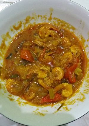 Foto resep Udang saus padang pedas