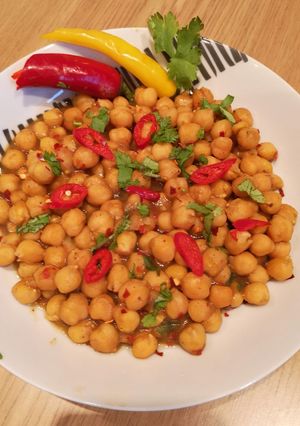 A picture of Instant chana chat.