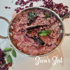 A picture of Beetroot Pachadi.