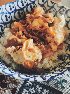 A picture of Chicken and Eggs Bowl (Oyakodon).