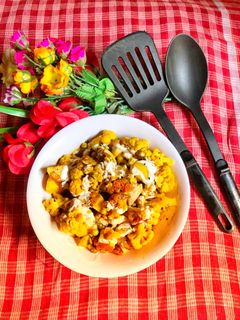 পিস কলিফ্লাওয়ার রোস্ট(Peas Cauliflower Roast,Recipe in Bengali) রেসিপির প্রধান ছবি