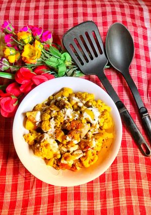 পিস কলিফ্লাওয়ার রোস্ট(Peas Cauliflower Roast,Recipe in Bengali) রেসিপির প্রধান ছবি