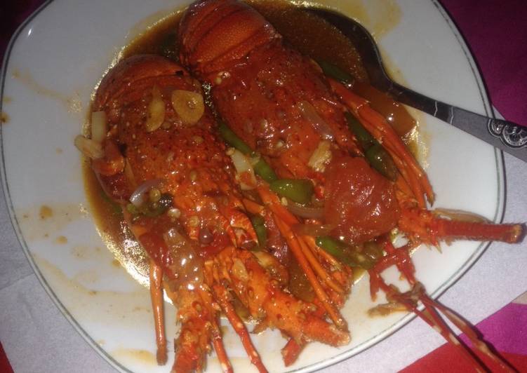 Resep Lobster asam manis yang Enak