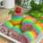 Mini Rainbow Roll Cake (Kukus)