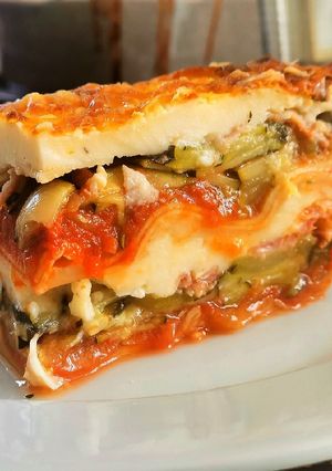Une photo de 🍴Lasagnes courgettes, parmesan, jambon de parme!! 🍴