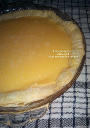 A picture of Pai Susu (Indonesian Milk Pie) -- Four Ingredients.