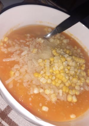 Una foto de Sopa crema de Calabaza