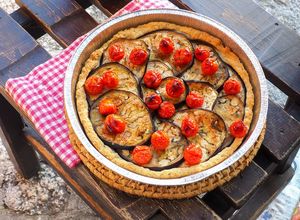 Foto di Torta Melanzane e Pomodorini al timo