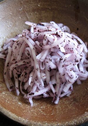 A picture of ‘Yukari’ Daikon.
